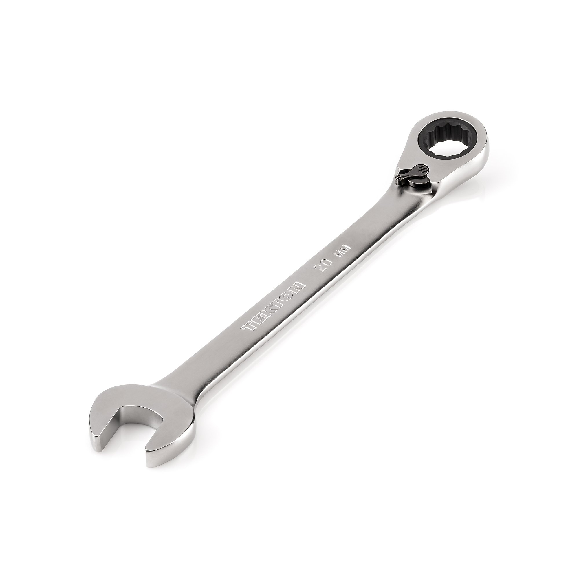 TEKTON 20 mm Reversible 12-Point Ratcheting Combination Wrench | WRC23420